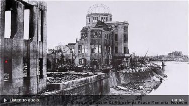 ドイツ放送局DW、広島原爆生存者取材、英語リポーター
